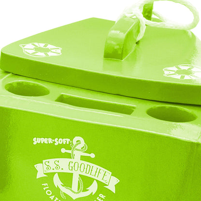 TRC Recreation Super Soft SS Goodlife Floating Kooler for Pool/Spa in Fierce Green