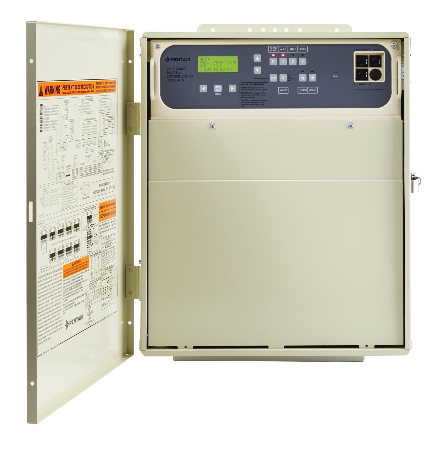 Pentair 520591 | EasyTouch 4P Sing Body | Without IntelliChlor or Transformation Built-In