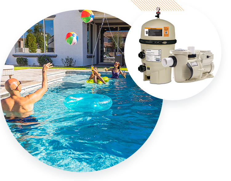 pool pump and filter