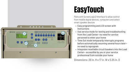 EasyTouch 8PSC-IC40 Pentair Pool & Spa Control System
