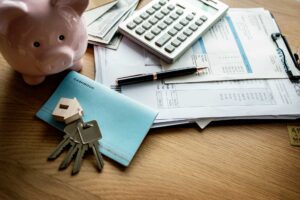 Mortgage buying tools, laid out on table, Serene Shasta